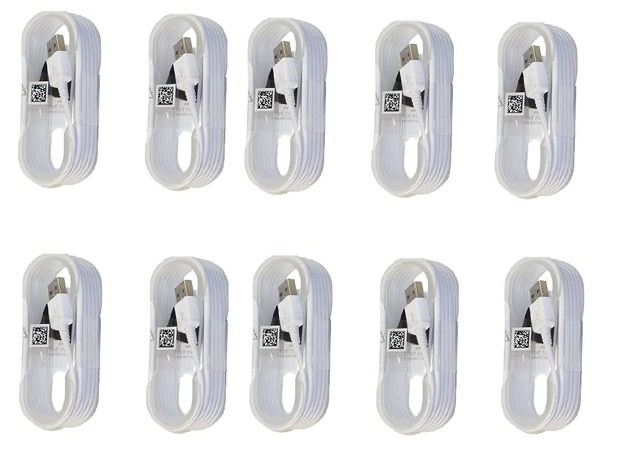 Samsung 5ft. Sync Charge Micro USB Data Cable, 10 Pack, White