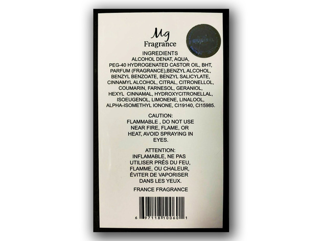 MG Fragrance Classic No. 1 for Her Eau De Parfum Vaporisateur Spray Perfume, 0.9 Fluid Ounce