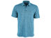 Attack Life by Greg Norman Men's 5 Iron Space-Dye Performance Golf Polo Blue Size 3 Extra Large