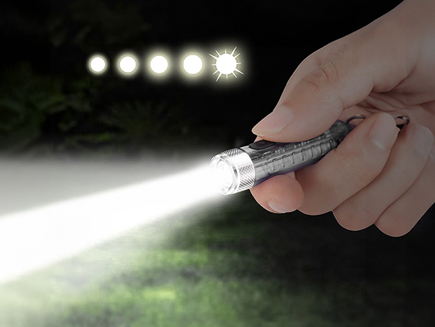 FlashMiniAIR: 12-in-1 Micro Flashlight Packed with Mighty Features (4-Pack)