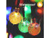Solar String Lights 20 LED 16Ft Outdoor Colored Waterproof Crystal Ball Lights