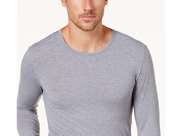 32 Degrees Men's Base Layer Crew Neck Shirt Gray Size  Extra Large