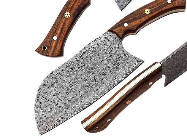 12" Handmade Damascus Full Tang Cleaver Knife