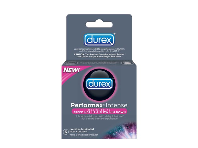 Durex Performax Intense Ultra Fine Lubricated Latex Condoms, Ultra Fine