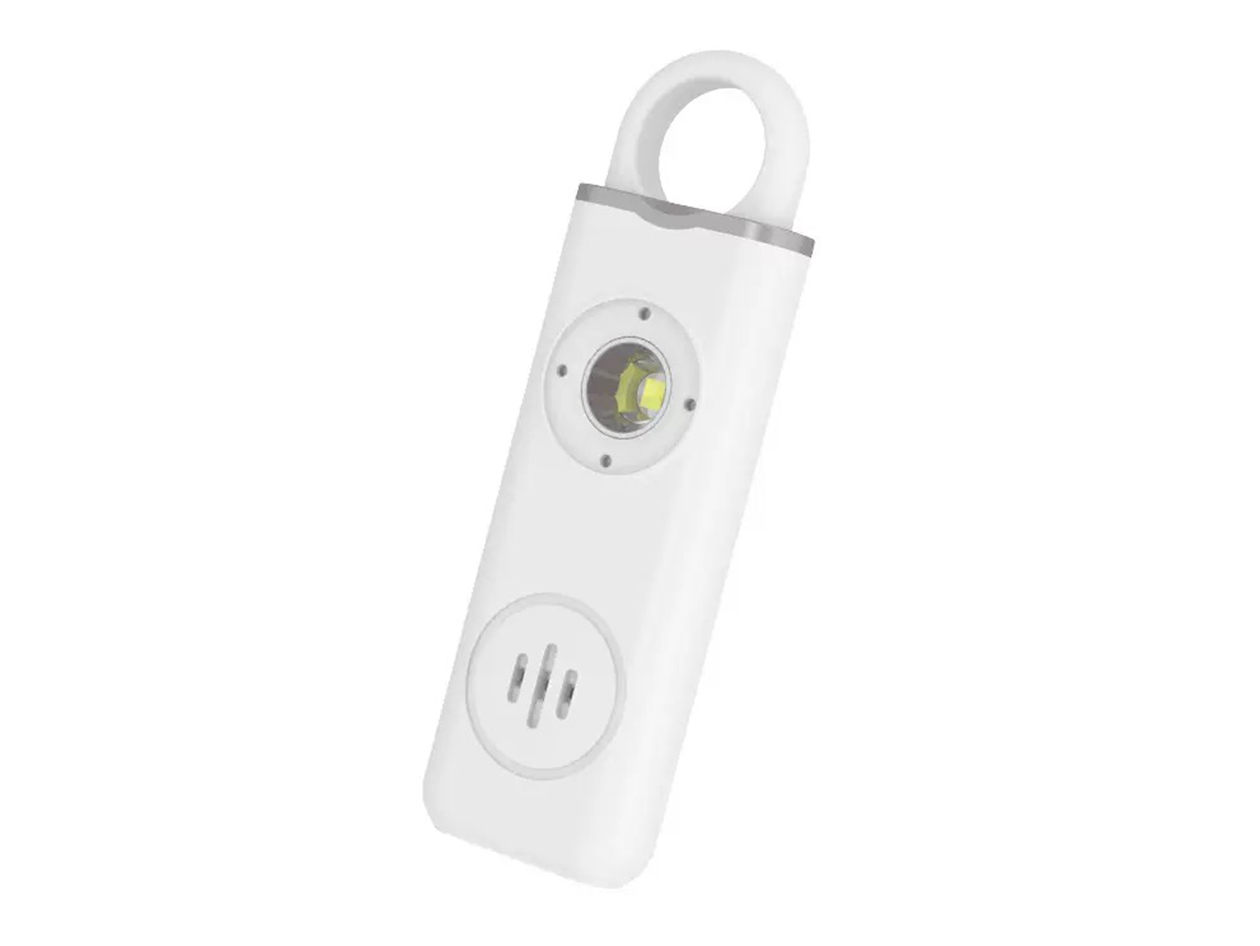 2-in-1 Personal Safety Alarm with Apple Find My Smart Tracking (White)