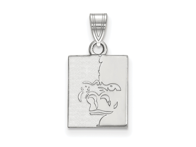 10k White Gold Pittsburg State Small Pendant