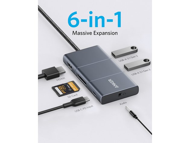 Anker PowerExpand 6-in-1 USB-C 10 Gbps Hub