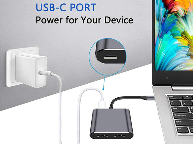 USB-C to Dual HDMI Adapter + Hub
