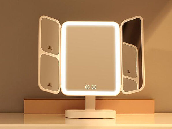 Easehold Rechargeable Portable Lighted Makeup Mirror Joyus Lighted Makeup Mirror