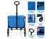 Costway Collapsible Outdoor Utility Wagon Folding Garden Tool Cart - Blue