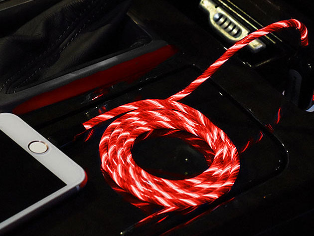 Electron Flow MFi-Certified Charging Cable (Red)