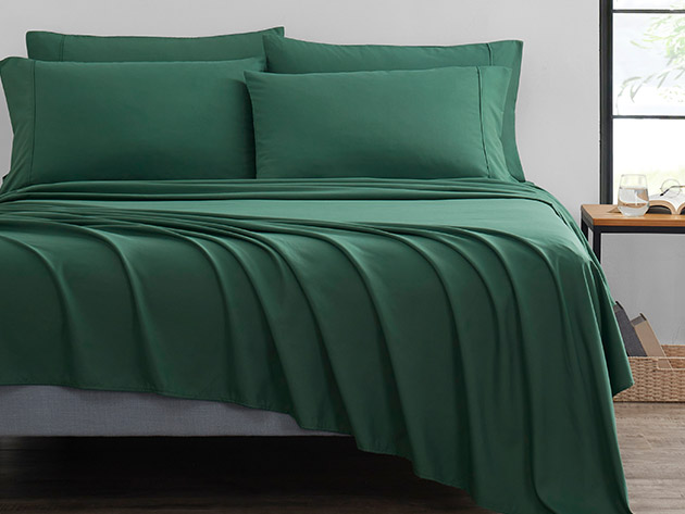 6-Piece Bamboo Comfort Luxury Sheet Set (Emerald-Queen)