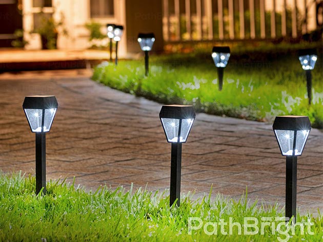 Path Bright Solar Pathway & Yard Lights (4-Pack)