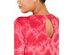 Ideology Women's Plus Size Tie-Dyed Keyhole Top Red Size XX Large