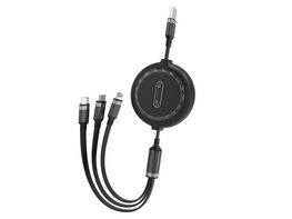 Retractable 3-in-1 USB Charging Cable