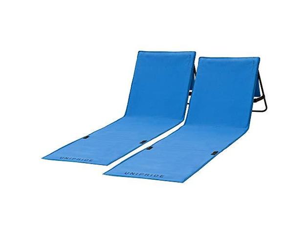 Unipride Beach For Adults Folding Lightweight Camping Chairs (Set of 2) - Blue (Used)