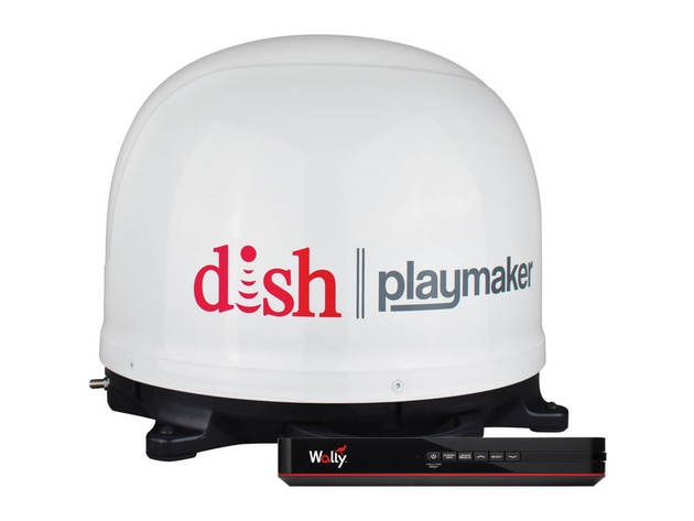 Winegard PLAYMAKERBND Playmaker Portable Satellite Antenna with DISH Wally Receiver Bundle