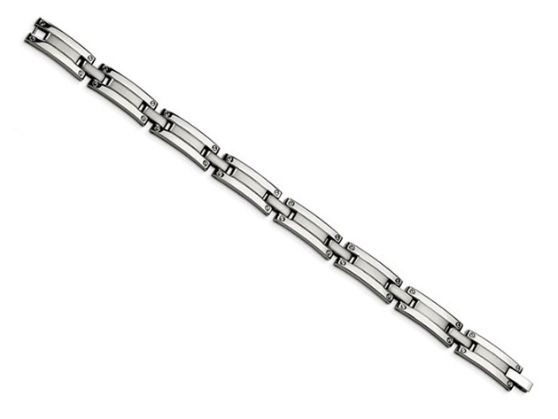 Mens Bracelet in Stainless Steel 8.5 Inches