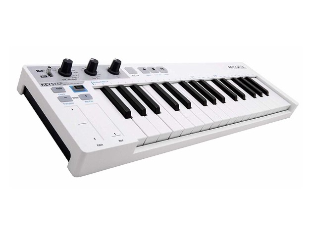 Arturia 32-key Slim Keyboard with Polyphonic Step Controller & Sequencer - White (Refurbished, No Retail Box)