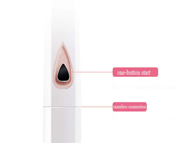 Ultrasonic Electro Toothbrush with 2 Extra Brush Heads (Pink)