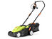14-Inch 12Amp Lawn Mower w/Folding Handle Electric Push Lawn Corded Mower - Green and Black