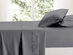 4-Piece Bamboo Blend Waffle Hem Sheet Set (Gray/King)