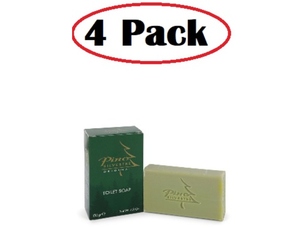 4 Pack of PINO SILVESTRE by Pino Silvestre Soap 4.8 oz