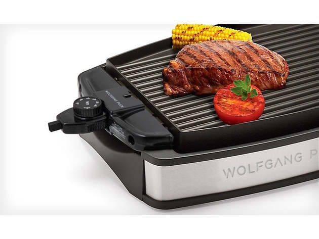 Wolfgang Puck XL Reversible Grill Griddle with Oversized Removable Cooking Plate