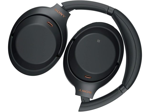 AOM Sony WH1000XM3 Wireless Noise-Canceling Bluetooth Over-Ear Headphones, Black (Refurbished, Open Retail Box)