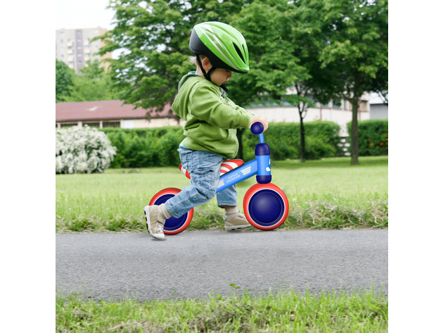 4 Wheels Kids Balance Bikes No Pedal Children Walker Toys 18-36 Months - Navy