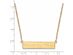 SS 14k Yellow Gold Plated NHL Detroit Red Wings SM Bar Necklace, 18 In