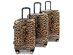 Essence 3 Piece Expandable Luggage Set Leopard