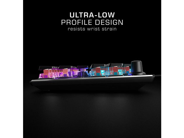 ROCCAT Vulcan TKL Compact Mechanical Gaming Keyboard with Titan Switch Linear, RGB Lighting, and Anodized Aluminum Top Plate