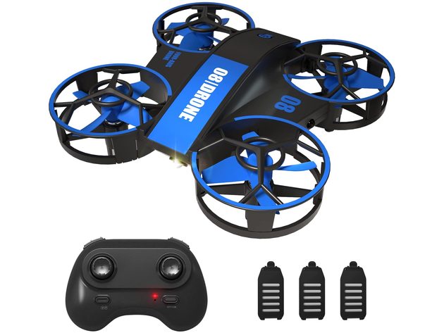 Small RC Quadcopter with 3 Batteries, Hold Height, 3D Flip, Auto Rotating, Headless Mode, 3 ...