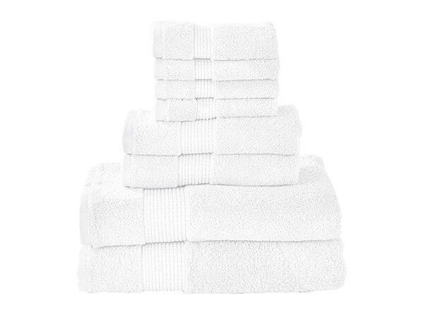 MANOR RIDGE Turkish Cotton 700 GSM 8 Piece Towel Set, Super Soft