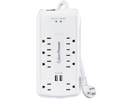 CyberPower P806U Home Office Surge-Protector - 8 Outlets