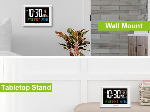 BALDR Atomic Alarm Clock in Color with Large Display