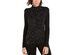 INC International Concepts Women's Iridescent-Studded Mock-Neck Sweater Black Size Medium