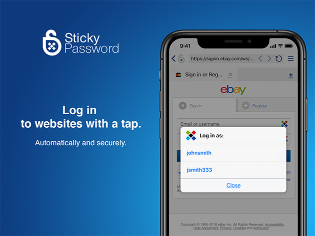 Sticky Password Family Pack: 1-Yr Subscription (Code 1)