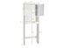 Costway Over The Toilet Storage Cabinet Bathroom Organizer w/ Adjustable Shelf - White