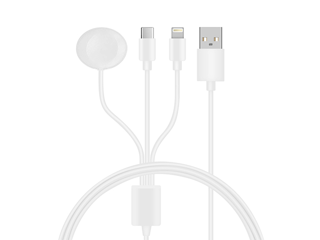 I nåde af album Profeti 3-in-1 USB-C, iPhone & Apple Watch Lightning Charging Cable | StackSocial