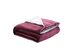 Zakary Flannel Reversible Heathered Sherpa Throw Blanket (108"x90"/Purple)