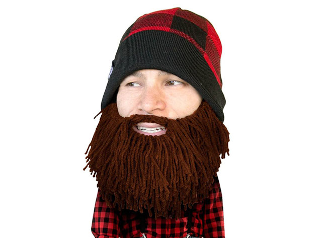 Beard Head® Barbarian Lumberjack: The First Ever Bearded Headwear (Brown)