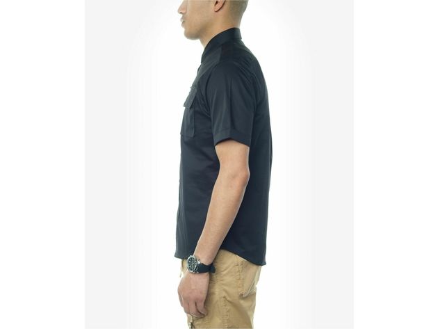 Sean John Men's Solid Dress Shirt Black Size 16-34-35