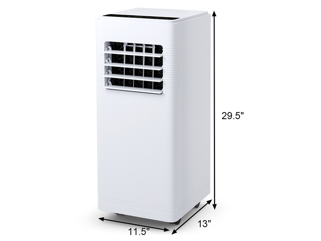 Costway 12000BTU Electric Portable Air Cooler Dehumidify Cool Fan W/ Remote Control - White