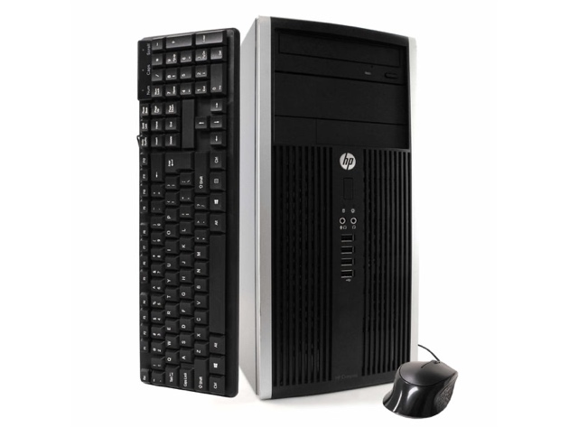 HP Compaq 6300 Tower PC, 3.2GHz Intel i5 Quad Core, 4GB RAM, 250GB SATA HD, Windows 10 Professional 64 bit (Renewed)
