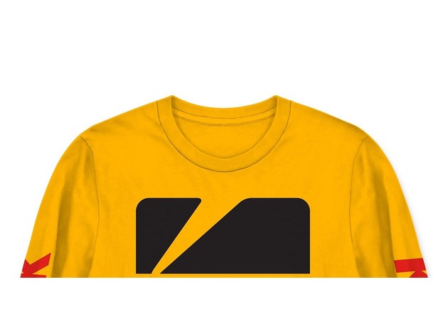 Kodak Men's Long Sleeve Graphic T-Shirt Yellow Size Large