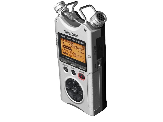 Tascam dr 40 Recording Portable Digital 4-Track Recorder - Silver