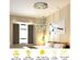 Crystal Chandelier Flush Mount Modern Pendant Lamp w/ Shiny Crystal Balls