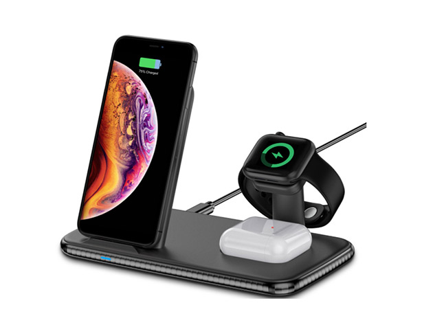  Fast Charge 4-in-1 Wireless Charging Hub (White)